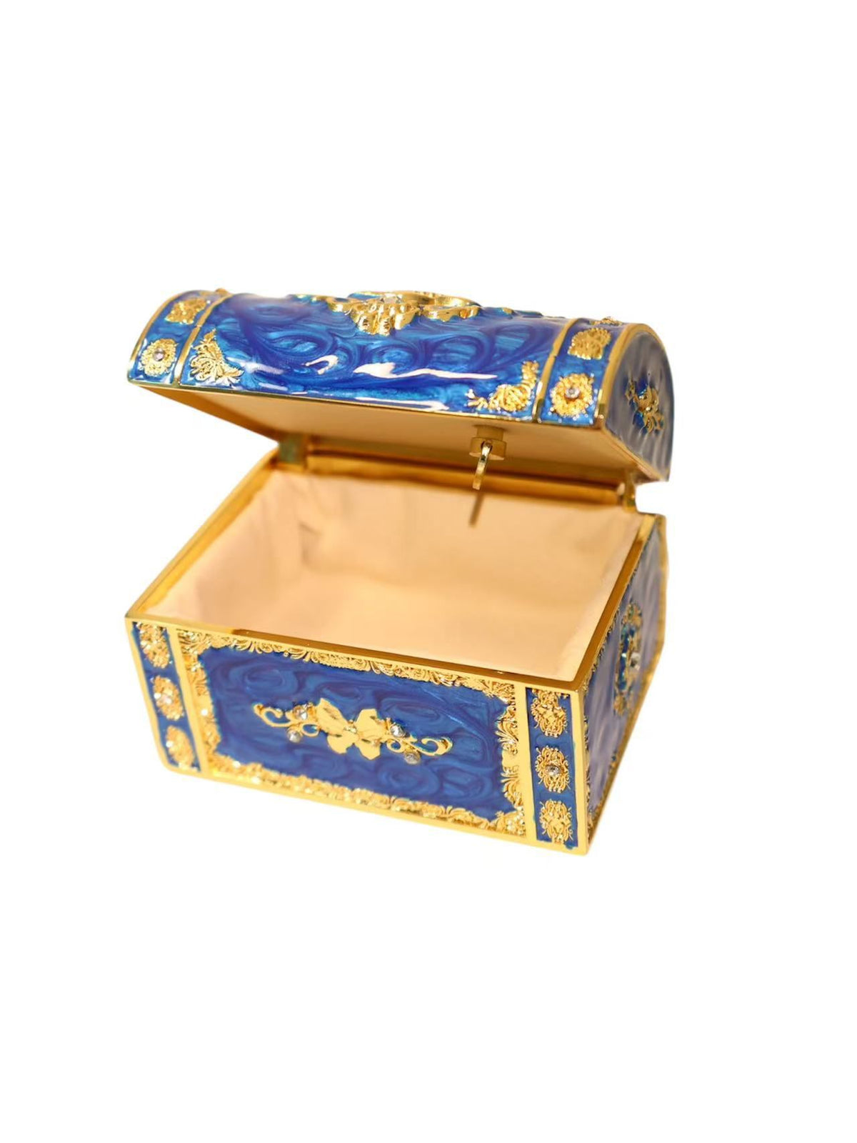 Hokkaido Otaru Crystal Embellished Musical Jewelry Box