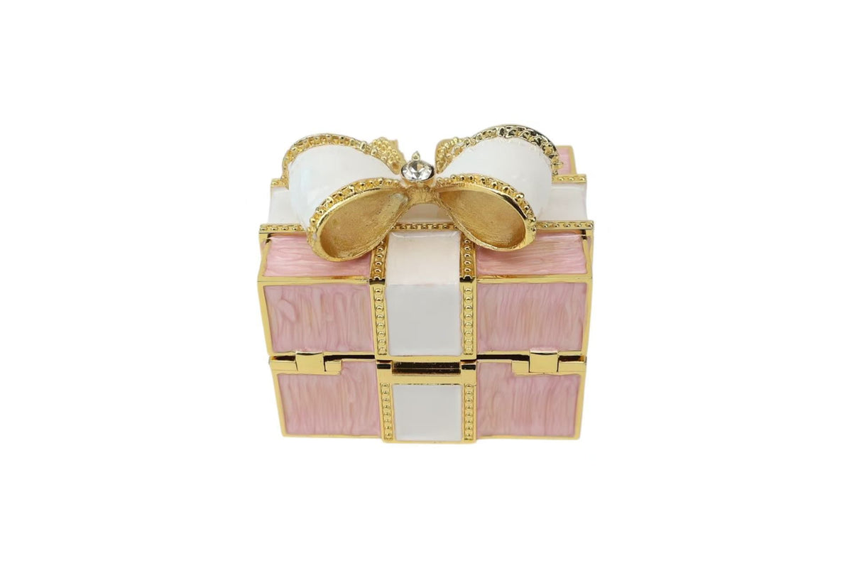 Hokkaido Otaru Coquette Bow Musical Jewelry Box
