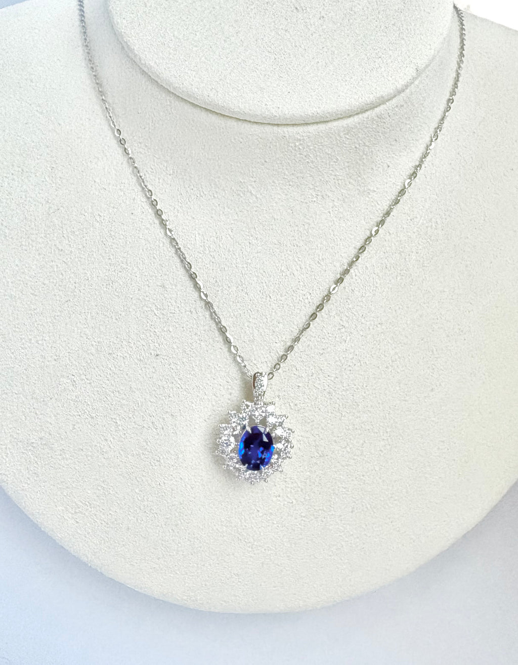 Sapphire Necklace/Ring Multi-Function