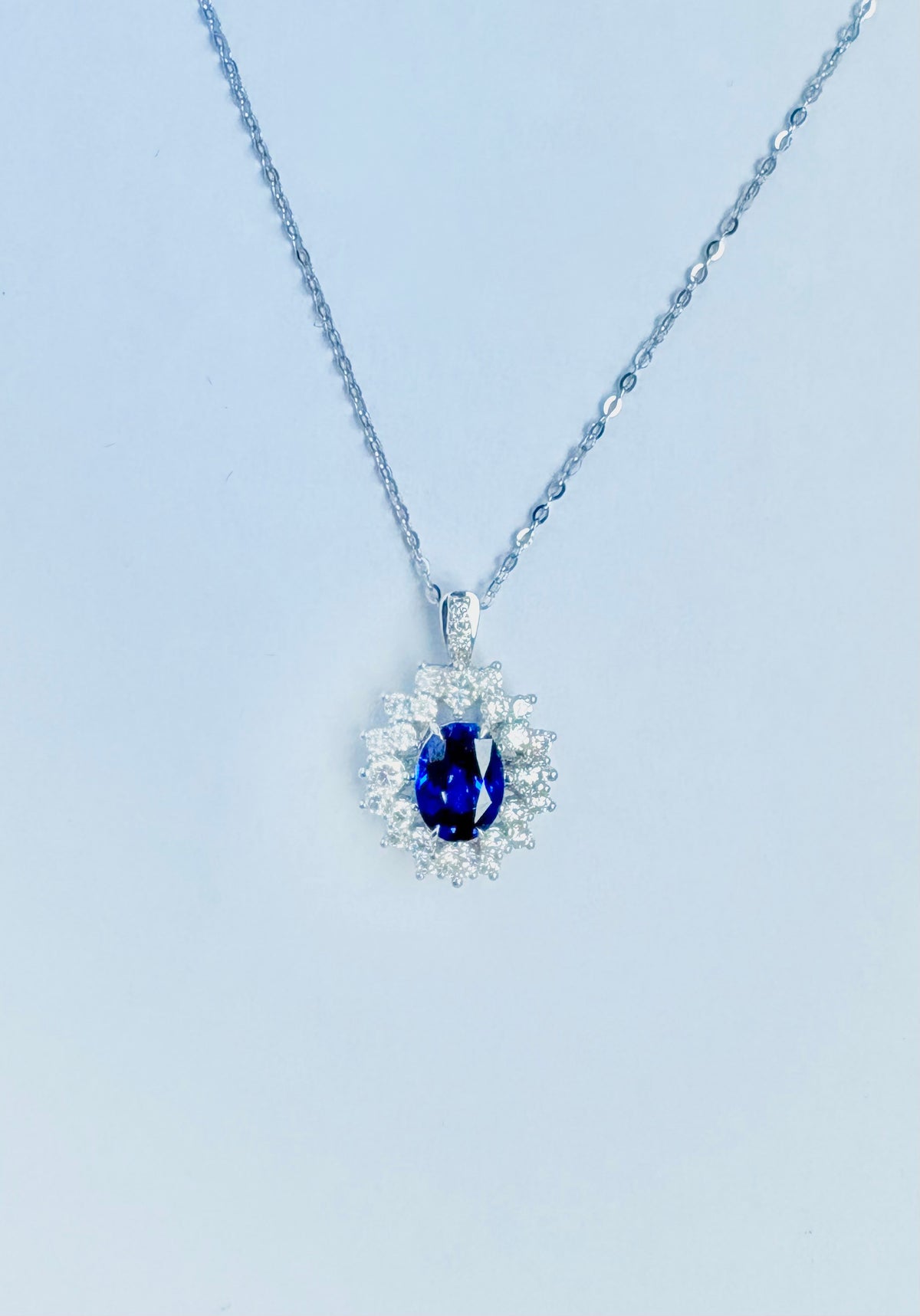 Sapphire Necklace/Ring Multi-Function